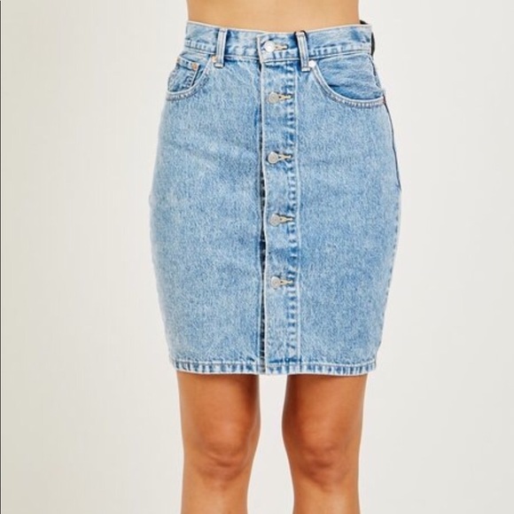 mom skirt levis